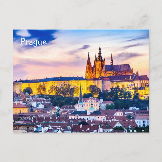 Praga de la tarjeta postal (Anverso)