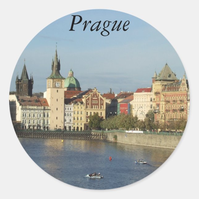Praga Pegatinas de la República Checa Praha (Anverso)
