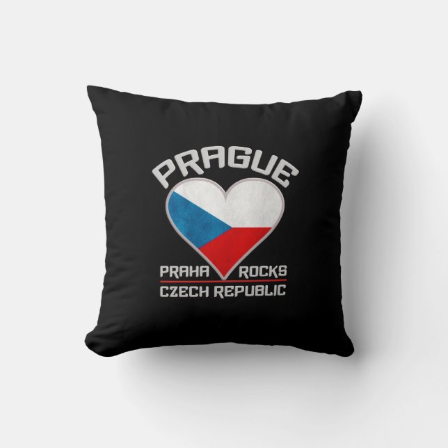 Praga / personalizado Praha almohada de lanzamient (Anverso)