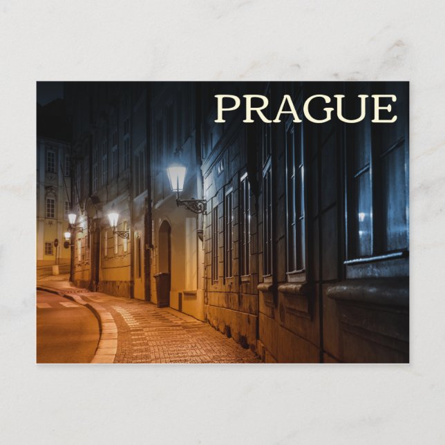 Praga, postal de la República Checa (Anverso)