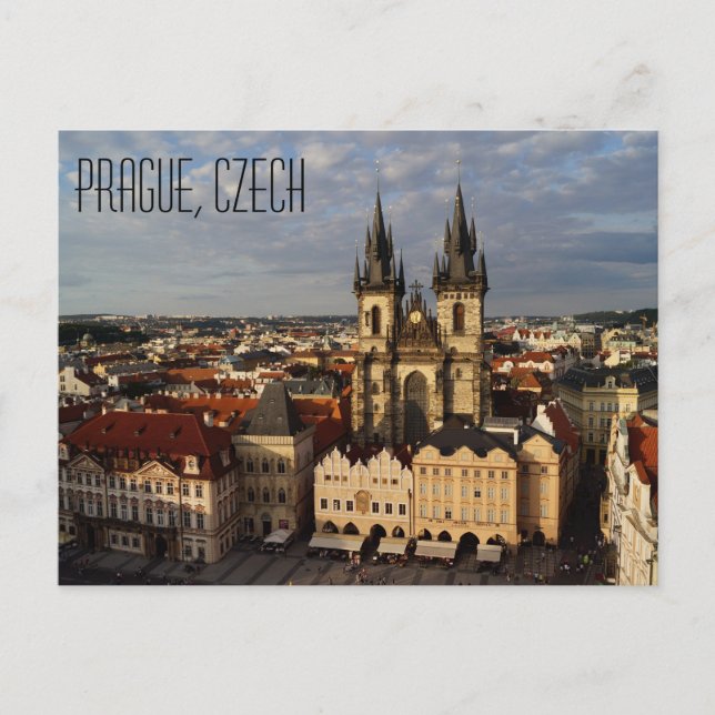 Praga, postal de la República Checa (Anverso)