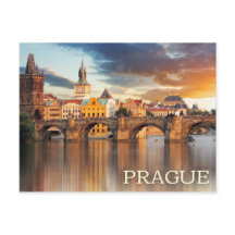 Praga, postal de la República Checa
