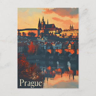 Praga Vintage: Postal de Charles Bridge