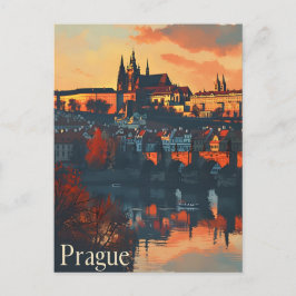 Praga Vintage: Postal de Charles Bridge