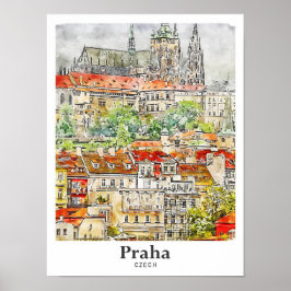 Praha Arte Checo Traer la mano de la acuarela