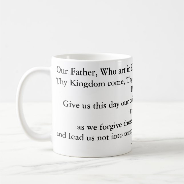 Prayer de los señores/nuestra taza del padre (Izquierda)