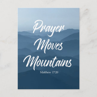 PRAYER MUEVE LA TARJETA POSTAL DE MONTAÑAS