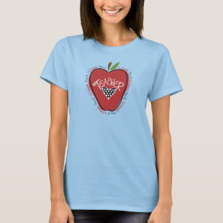Pre K Teacher Camisa de Manzana Roja