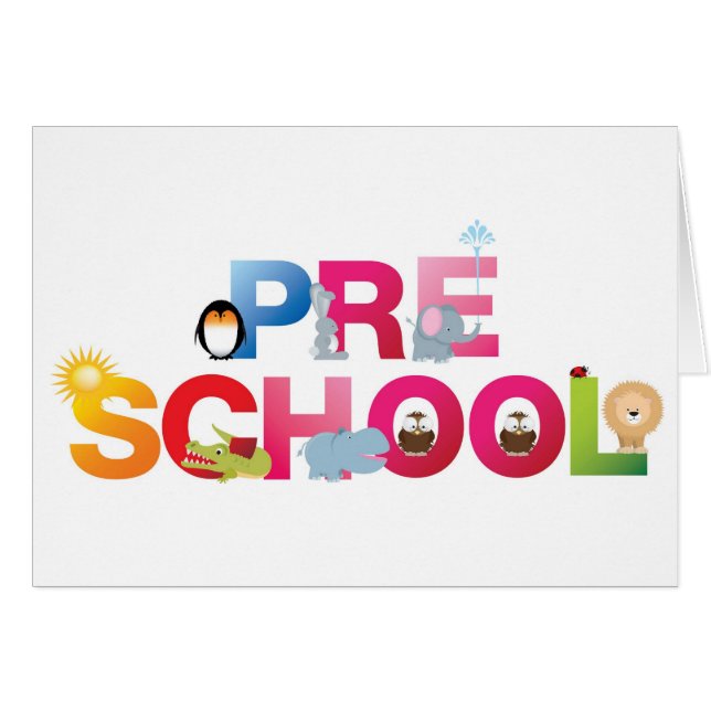 pre palabra de la escuela en letras de la (Anverso (Horizontal))