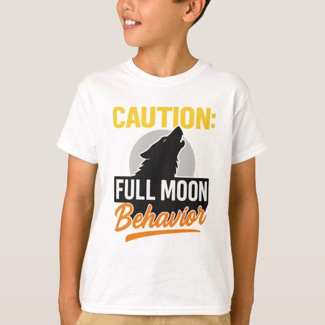 Precaución Camisa de Comportamiento Luna Completo  (Anverso)