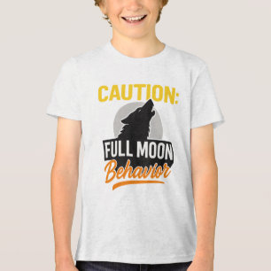 Precaución Camisa de Comportamiento Luna Completo 