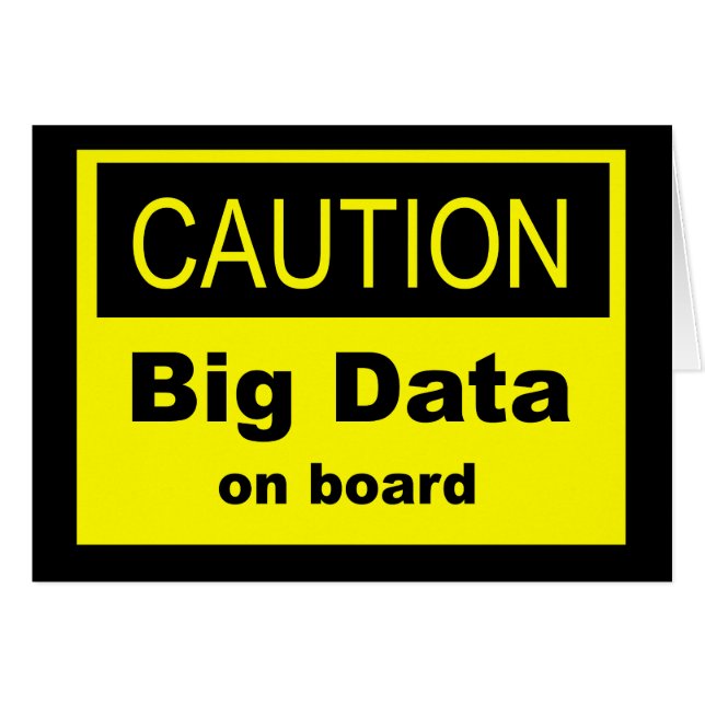 Precaución de grandes datos a bordo (Anverso (Horizontal))