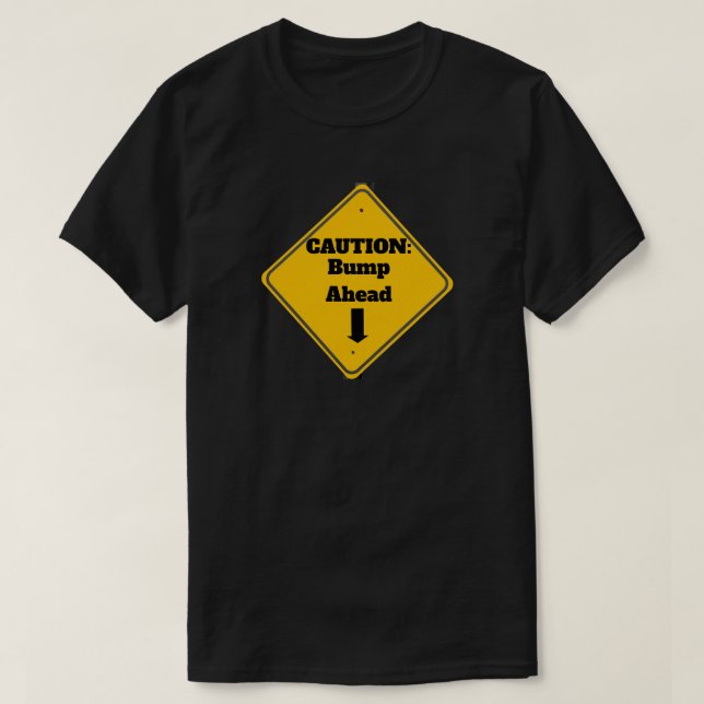 Precaución: Golpe por delante de la camiseta (Diseño del anverso)