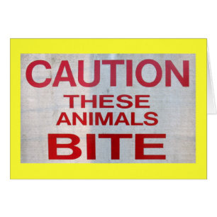 ¡Precaución! ¡Mordedura de estos animales!