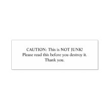 PRECAUCIÓN: ¡NO JUNTOS! Sello de caucho automático