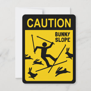 PRECAUCIÓN: Pendiente para conejos - Señal de adve