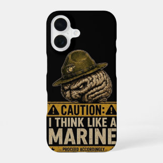 Precaución: Piensa como una funda para iPhone 16 d