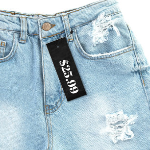 Precio sólo Chalkboad Skinny Clothing Hang Etiquet