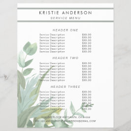 Precios y servicios de hojas de eucalipto acuarela