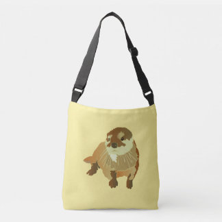 preciosa bolsa de nutria amarilla