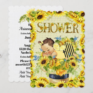 Preciosa invitación a Baby Shower