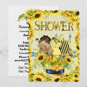 Preciosa invitación a Baby Shower