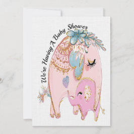 Preciosa invitación a Baby Shower