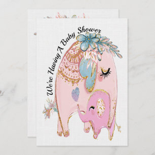 Preciosa invitación a Baby Shower