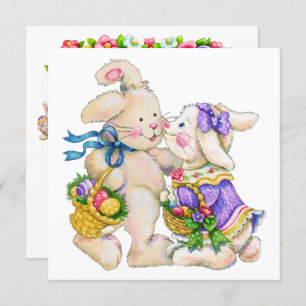 Preciosa invitación de Pascua (¿caza de huevos?)