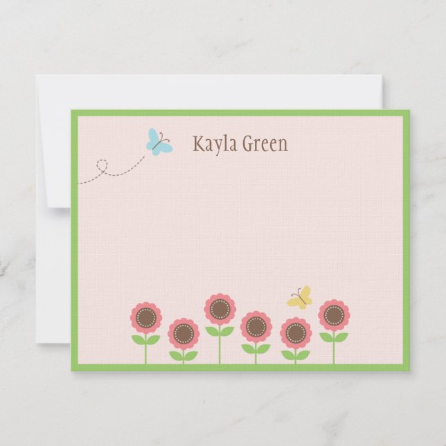 Preciosa tarjeta de agradecimiento a los florines (Anverso)