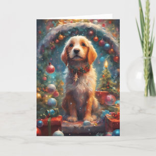 Preciosa tarjeta de arte de los Navidades