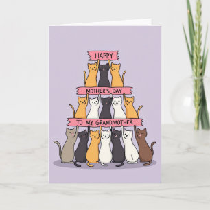 Preciosa Tarjeta Tabby del Día de las Madres