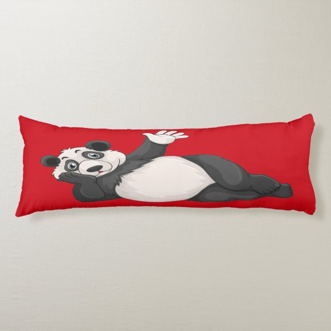 Precioso almohada del cuerpo de Panda (Anverso)