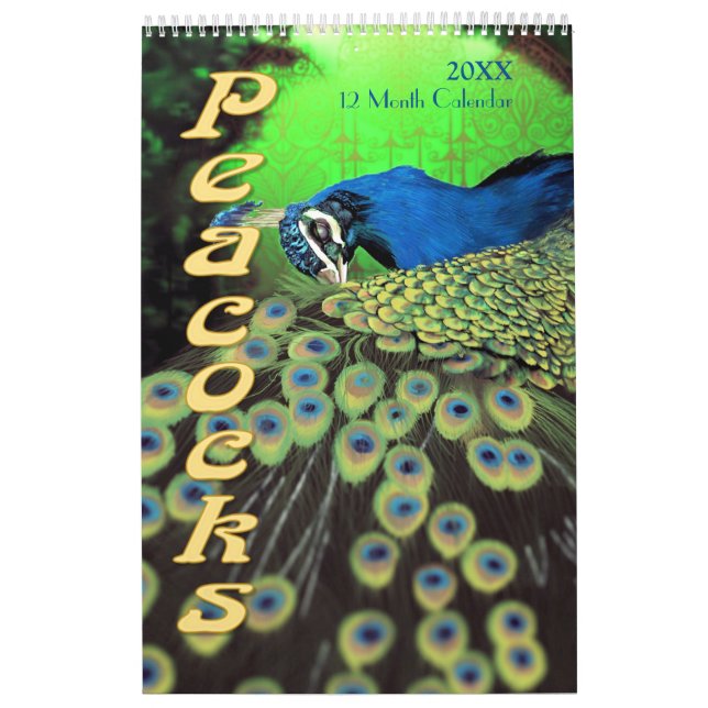 Precioso calendario Peacocks 2021 (Tapa)