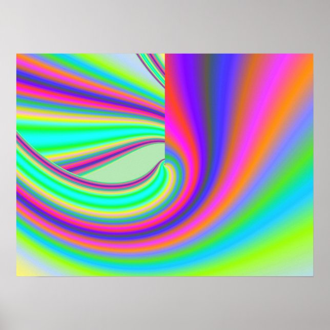 Precioso grafo digital fractal abstracto de arte f (Frente)