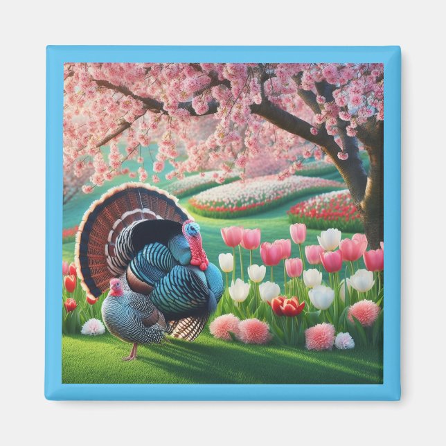 Precioso imán de primavera (Frente)