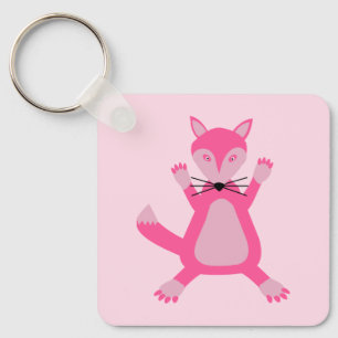 Precioso llavero personalizado de zorrita bebé niñ