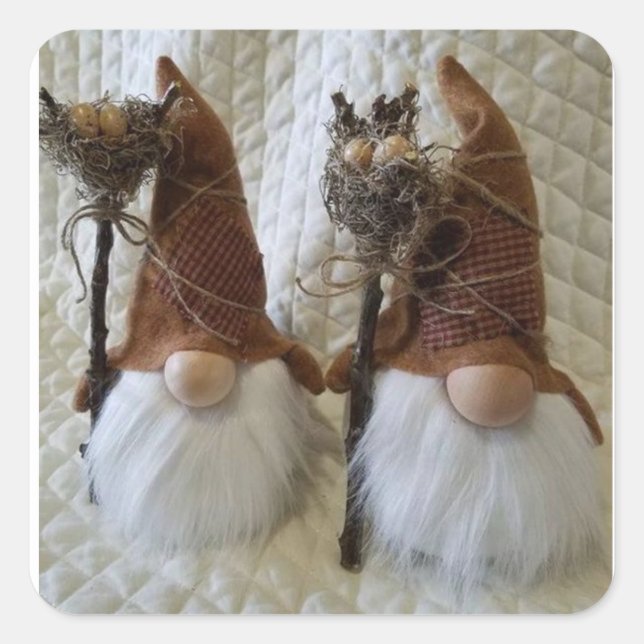 PRECIOSO **NAVIDADES GNOME" PEGATINA (Anverso)