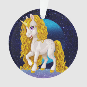 Precioso ornamento de unicornio