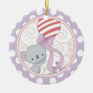 Precioso ornamento navideño de bebé koala