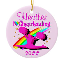 PRECIOSO ORNAMENTO PERSONALIZADO DE CHEERLEADER PI