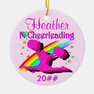 PRECIOSO ORNAMENTO PERSONALIZADO DE CHEERLEADER PI