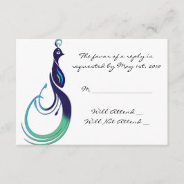 Precioso pavo real en respuesta violeta, Verde azu