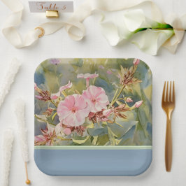 Precioso Pequeño Rosado - Plato de Papel