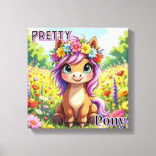 Precioso Poni Arte de Guardería Infantil de Dibu