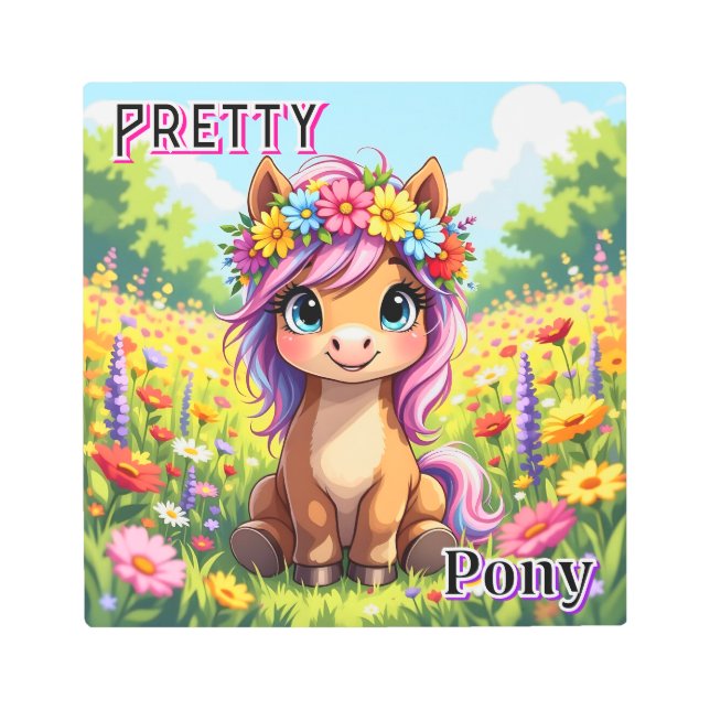 Precioso Poni | Arte de Guardería Infantil de Dibu (Anverso)