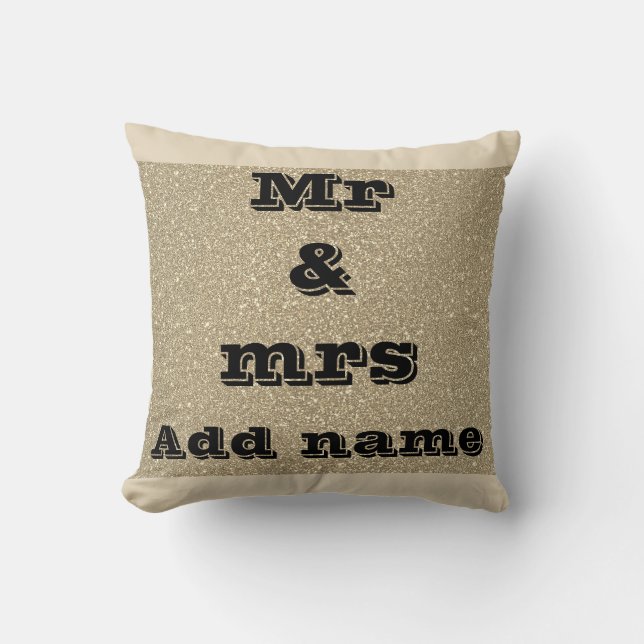 Precioso señor y señora cojín (Anverso)