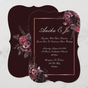 PRECIOSOS COLORES DE CAÍDA INVITACIÓN DE BODA FLOR
