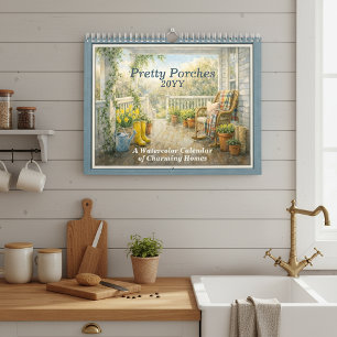 Preciosos Porches 2027 – Un Calendario de Acuarela