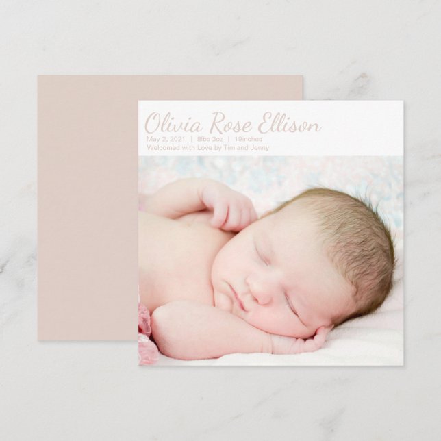 Precious Baby Photo Nation Anuncio (Anverso / Reverso)